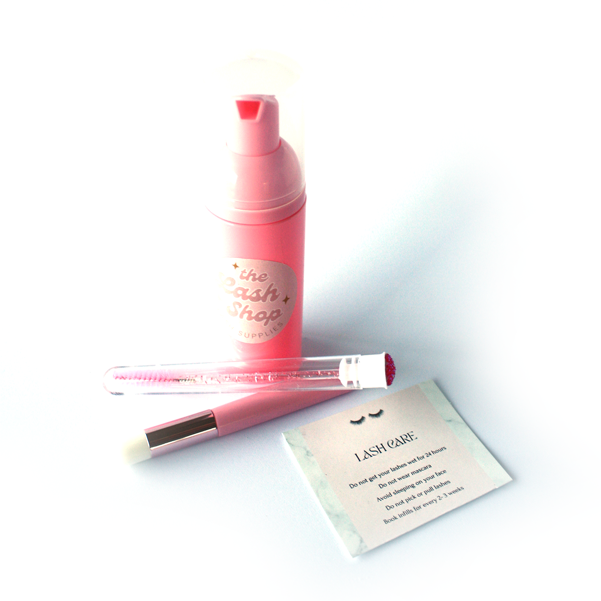 The Lash Shop: Shampoo & Brush Aftercare kit